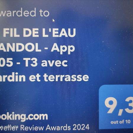 O Fil De L'Eau Bandol - App A05 - T3 Avec Jardin Et Terrasse Apartment Bagian luar foto